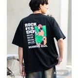 A.ブラック | プリントTシャツ 半袖 バックプリント | Rocky Monroe