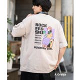 A.グレージュ | プリントTシャツ 半袖 バックプリント | Rocky Monroe