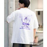 B.ホワイト | プリントTシャツ 半袖 バックプリント | Rocky Monroe
