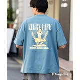 B.ターコイズ | プリントTシャツ 半袖 バックプリント | Rocky Monroe