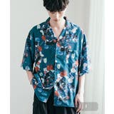 J | オープンカラーシャツ 総柄 オーバーサイズ | Rocky Monroe