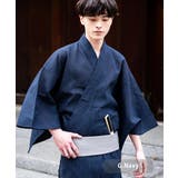 G.Navy | ワンタッチ帯付き浴衣4点セット しじら織り 平織り | Rocky Monroe