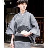 I.Black系4 | ワンタッチ帯付き浴衣4点セット しじら織り 平織り | Rocky Monroe