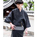 K.Blue系 | ワンタッチ帯付き浴衣4点セット しじら織り 平織り | Rocky Monroe
