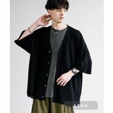 1.ブラック | 接触冷感 ニットカーディガン 半袖 | Rocky Monroe