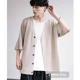 2.ホワイトグレー | 接触冷感 ニットカーディガン 半袖 | Rocky Monroe