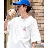 C.ホワイト | Tシャツ 半袖 刺繍 | Rocky Monroe