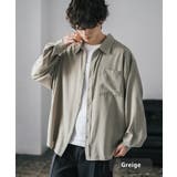 グレージュ | カジュアルシャツ ドレープシャツ 長袖 | Rocky Monroe