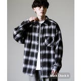 ブラックチェックA | チェックシャツ ネルシャツ 長袖 | Rocky Monroe