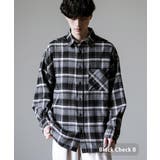 ブラックチェックB | チェックシャツ ネルシャツ 長袖 | Rocky Monroe