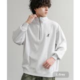 L.グレー | KANGOL トレーナー ハーフジップ | Rocky Monroe