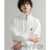 ホワイト | KANGOL トレーナー ハーフジップ | Rocky Monroe