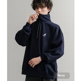ネイビー | KANGOL トレーナー ハーフジップ | Rocky Monroe