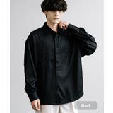 ブラック | カジュアルシャツ ラインストーン オーバーサイズ | Rocky Monroe