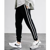 ブラック-2 | ジョガーパンツ ラインパンツ スリム | Rocky Monroe