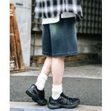 デニムショートパンツ ワイド 膝丈 | Rocky Monroe | 詳細画像3