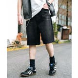 デニムショートパンツ ワイド 膝丈 | Rocky Monroe | 詳細画像12