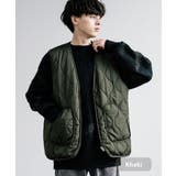カーキ | リバーシブルベスト 前開き 2WAY | Rocky Monroe
