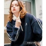 A.ネイビー×オフ | 新色追加 KANGOL ハーフジップフリース | Rocky Monroe