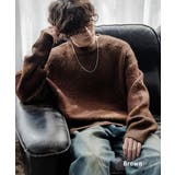 ブラウン | ニット モヘアライク グラデーション | Rocky Monroe