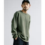 ニットソー 長袖Tシャツ ワッフル | Rocky Monroe | 詳細画像11 