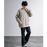 ニットソー 長袖Tシャツ ワッフル | Rocky Monroe | 詳細画像19 