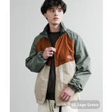 60.セージグリーン | スタンドジャケット リバーシブル ライトアウター | Rocky Monroe