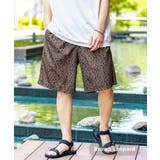 ブラウンレオパード | 水陸両用 ボードショーツ 膝丈 | Rocky Monroe