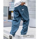 ブルー | KANGOL ペインターパンツ ワイドデニム | Rocky Monroe