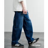 A3.インディゴ | ワイドパンツ デニム ストレッチ | Rocky Monroe