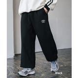 ブラック | UMBRO ワイドパンツ 裏起毛 | Rocky Monroe