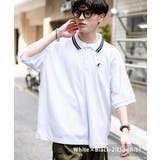 ホワイト×ブラック-2(ラインリブ) | KANGOL カンゴール ポロシャツ | Rocky Monroe