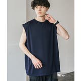 ネイビー | 接触冷感 ノースリーブ オーバーサイズ | Rocky Monroe