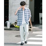 半袖カジュアルシャツ メッシュ 総柄 | Rocky Monroe | 詳細画像4