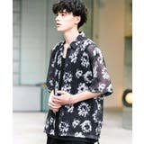 半袖カジュアルシャツ メッシュ 総柄 | Rocky Monroe | 詳細画像12