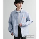 B3.ストライプブルー | Healthknit ヘルスニット カジュアルシャツ | Rocky Monroe