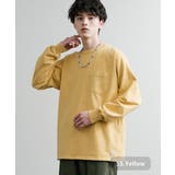 55.イエロー | 長袖Tシャツ オーバーサイズ ピグメント | Rocky Monroe