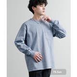 70.サックス | 長袖Tシャツ オーバーサイズ ピグメント | Rocky Monroe