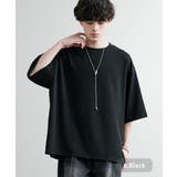6.ブラック | ビッグ半袖Tシャツ UVカット 梨地織り | Rocky Monroe
