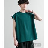 4.D.グリーン | ノースリーブ タンクトップ Tシャツ | Rocky Monroe