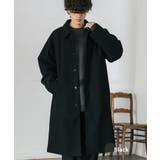 ブラック | ステンカラーロングコート 2Way チンストラップ | Rocky Monroe