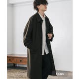 チェック | ステンカラーロングコート 2Way チンストラップ | Rocky Monroe