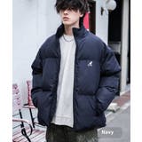 ネイビー | KANGOL 中綿ジャケット ファイバーダウン | Rocky Monroe