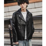 レザージャケット ダブルライダース 合成皮革 | Rocky Monroe | 詳細画像3 