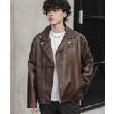 レザージャケット ダブルライダース 合成皮革 | Rocky Monroe | 詳細画像9 