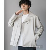 アイボリー | レザージャケット ダブルライダース 合成皮革 | Rocky Monroe