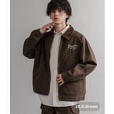 28.ダークブラウン | KRIFFMAYER ワークジャケット ダック | Rocky Monroe