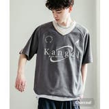 チャコール | KANGOL 半袖ゲームシャツ カットスエード | Rocky Monroe