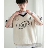 アイボリー | KANGOL 半袖ゲームシャツ カットスエード | Rocky Monroe