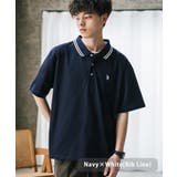 ネイビー×ホワイト(リブライン) | ユーエスポロアッスン ポロシャツ プルオーバー | Rocky Monroe
